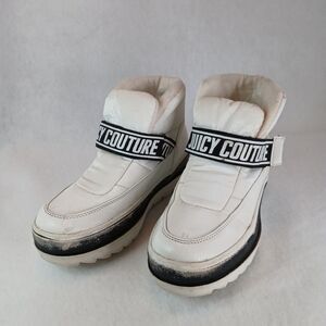 Juicy Couture Veronica White Platform Puffer Boots Size 7
